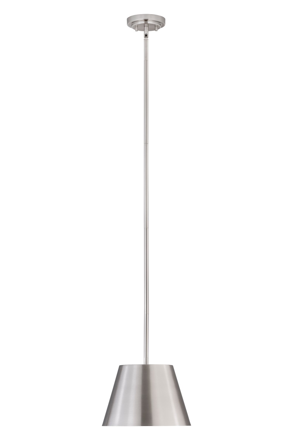 One Light Pendant by Z-Lite - Lilly Collection, Brushed Nickel Finish - 2307-12BN