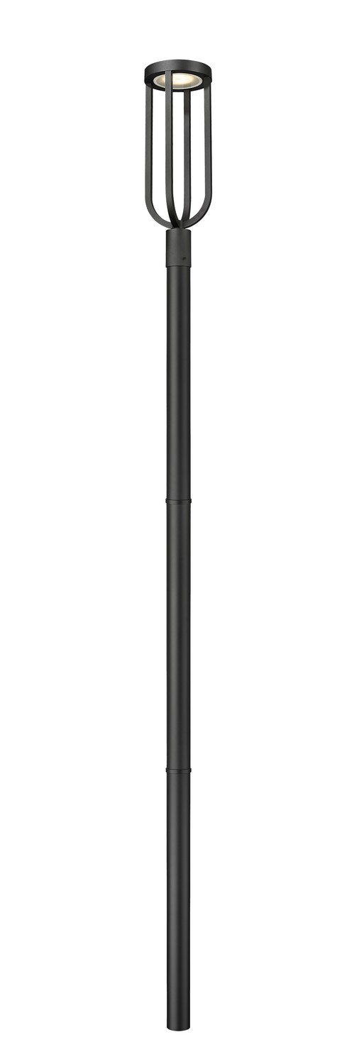 LED Outdoor Post Moun Fixture by Z-Lite - Leland Collection, Sand Black Finish - 5005PHB-5009P96-BK-L