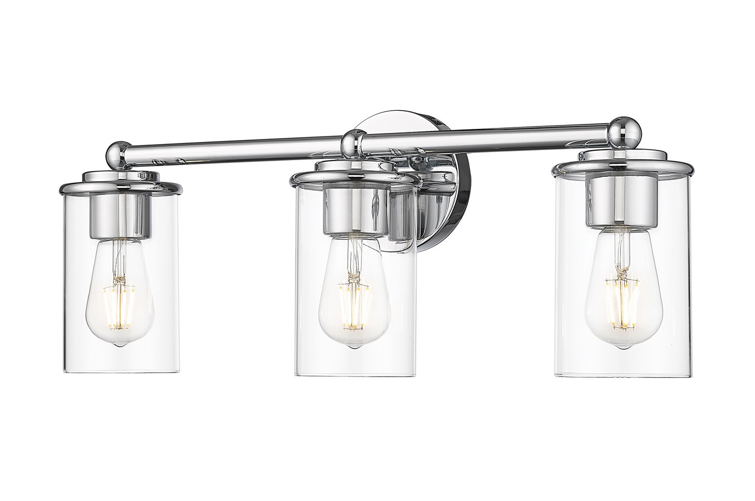 Photos - Chandelier / Lamp Z-Lite Chrome Bathroom Vanity Light from the Thayer Collection 742-3V-CH