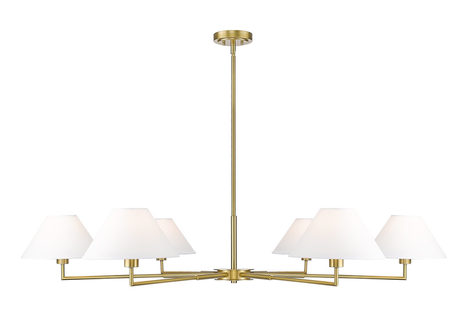 Six Light Chandelier by Z-Lite - Leila Collection, Luxe Gold Finish - 744-63R-LG