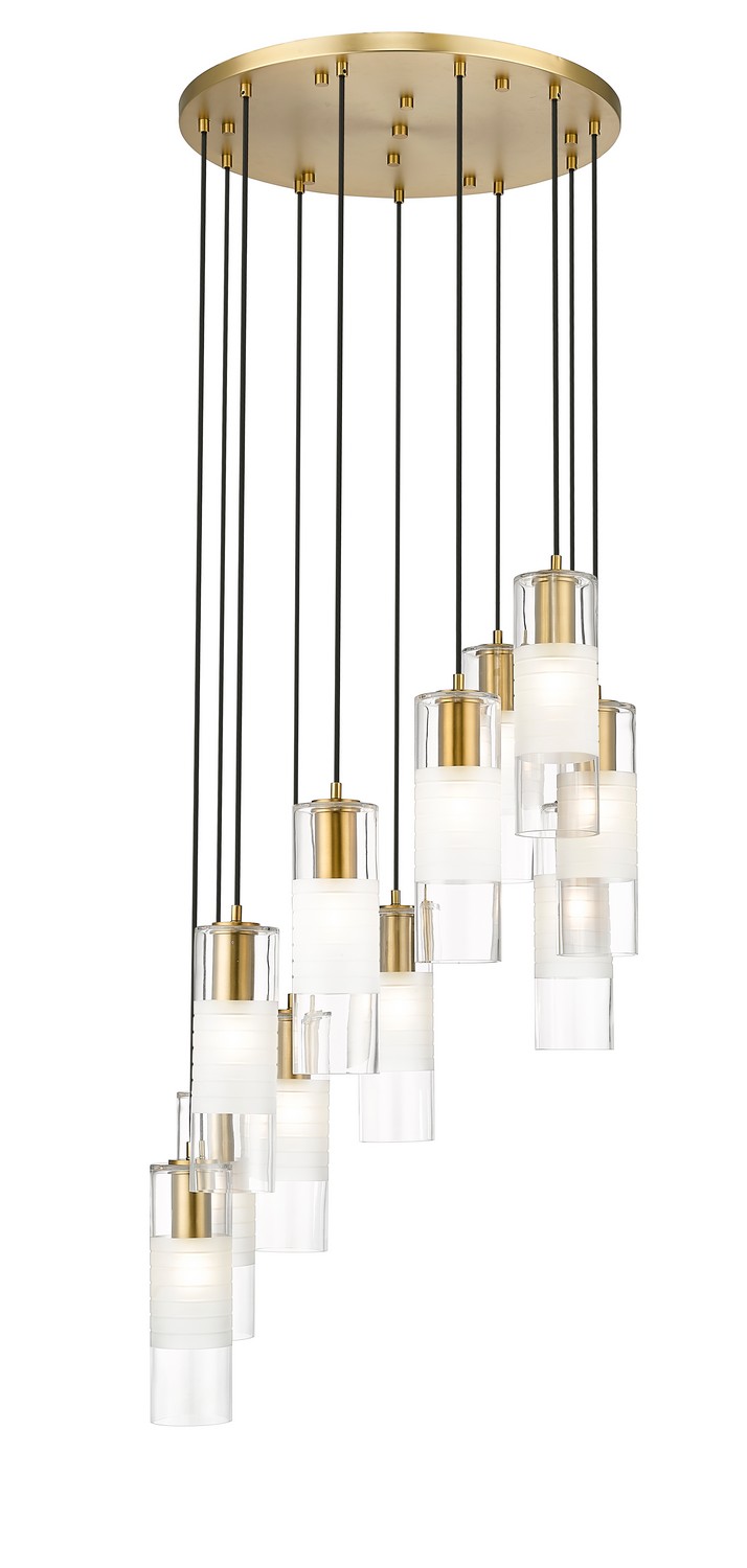 11 Light Chandelier by Z-Lite - Alton Collection, Modern Gold Finish - 824P-11R-MGLD