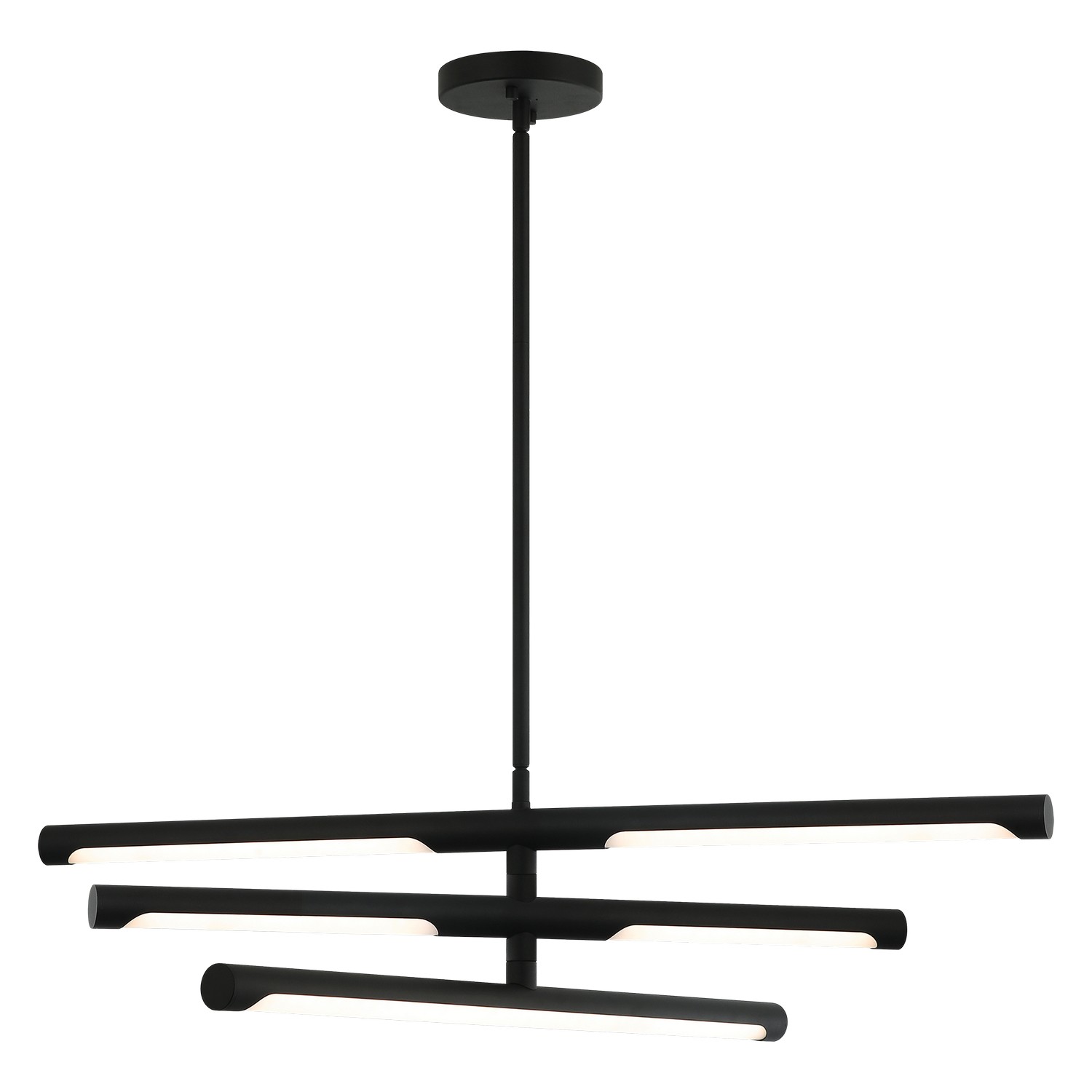 Matteo Lighting C31490MB Novelle LED 36 inch Matte Black Pendant Ceiling Light