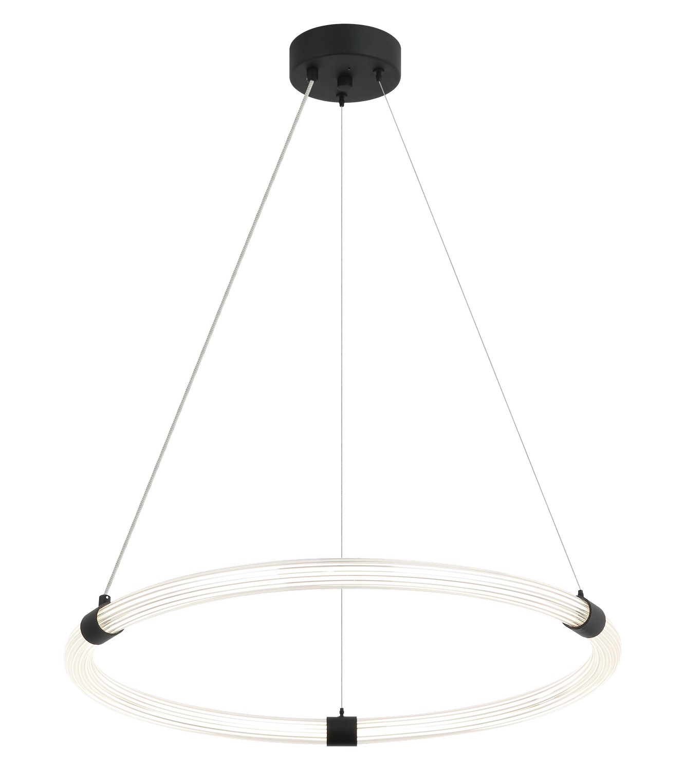 Matteo Lighting C34824MB Inkara LED 23.63 inch Matte Black Pendant Ceiling Light