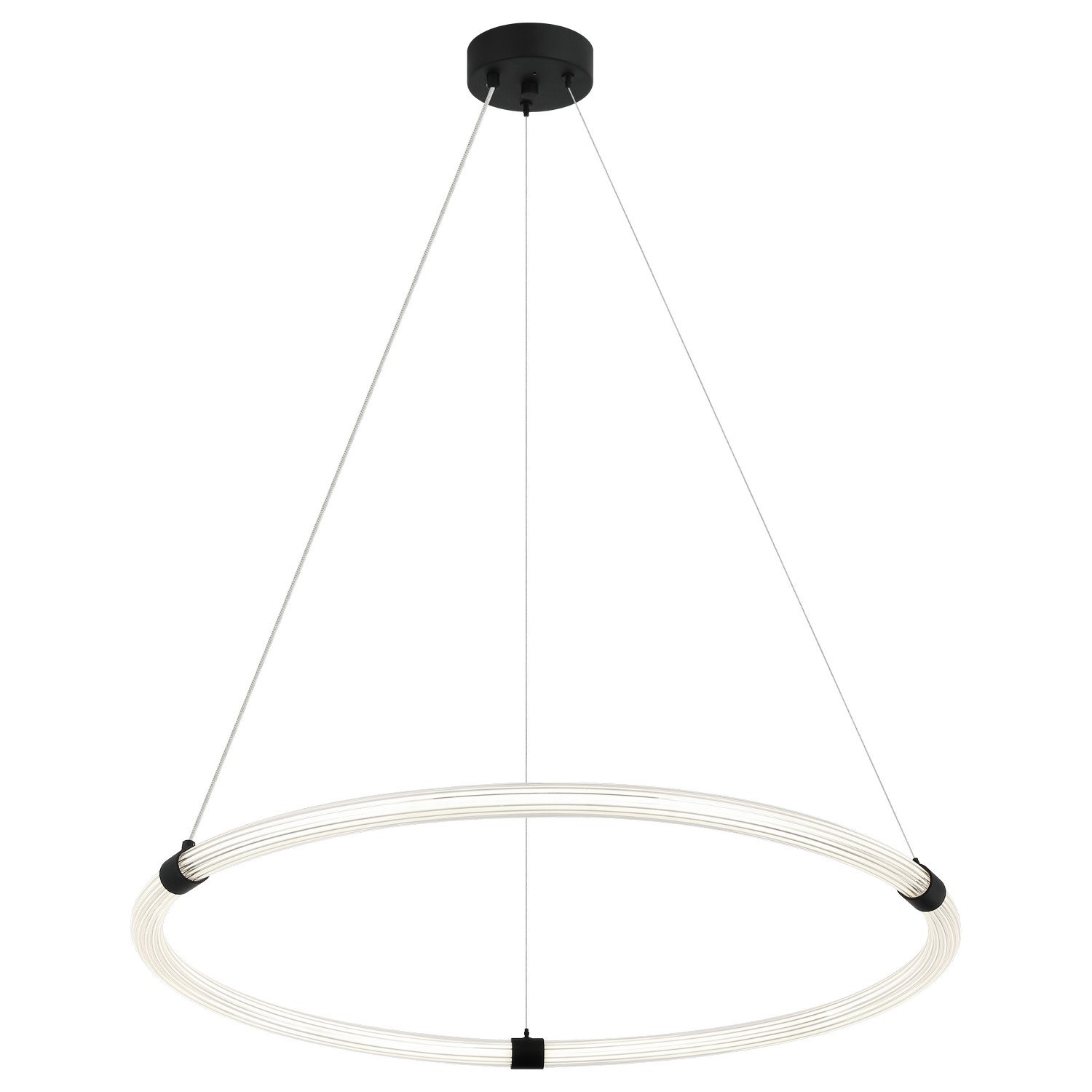 Matteo Lighting C34832MB Inkara LED 31.5 inch Matte Black Pendant Ceiling Light
