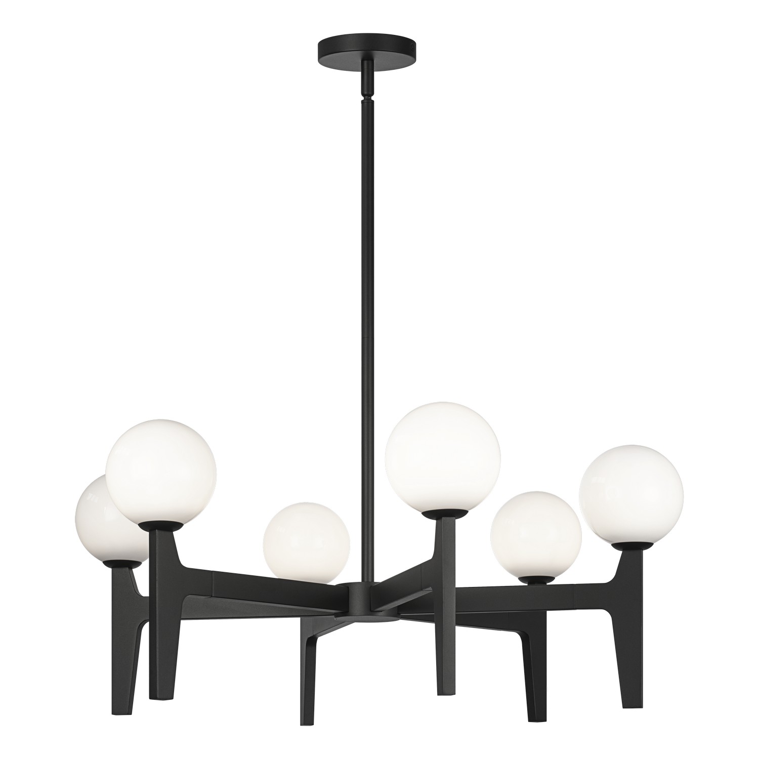 Matteo Lighting C34906MBOP Scriben LED 29.88 inch Matte Black Pendant Ceiling Light