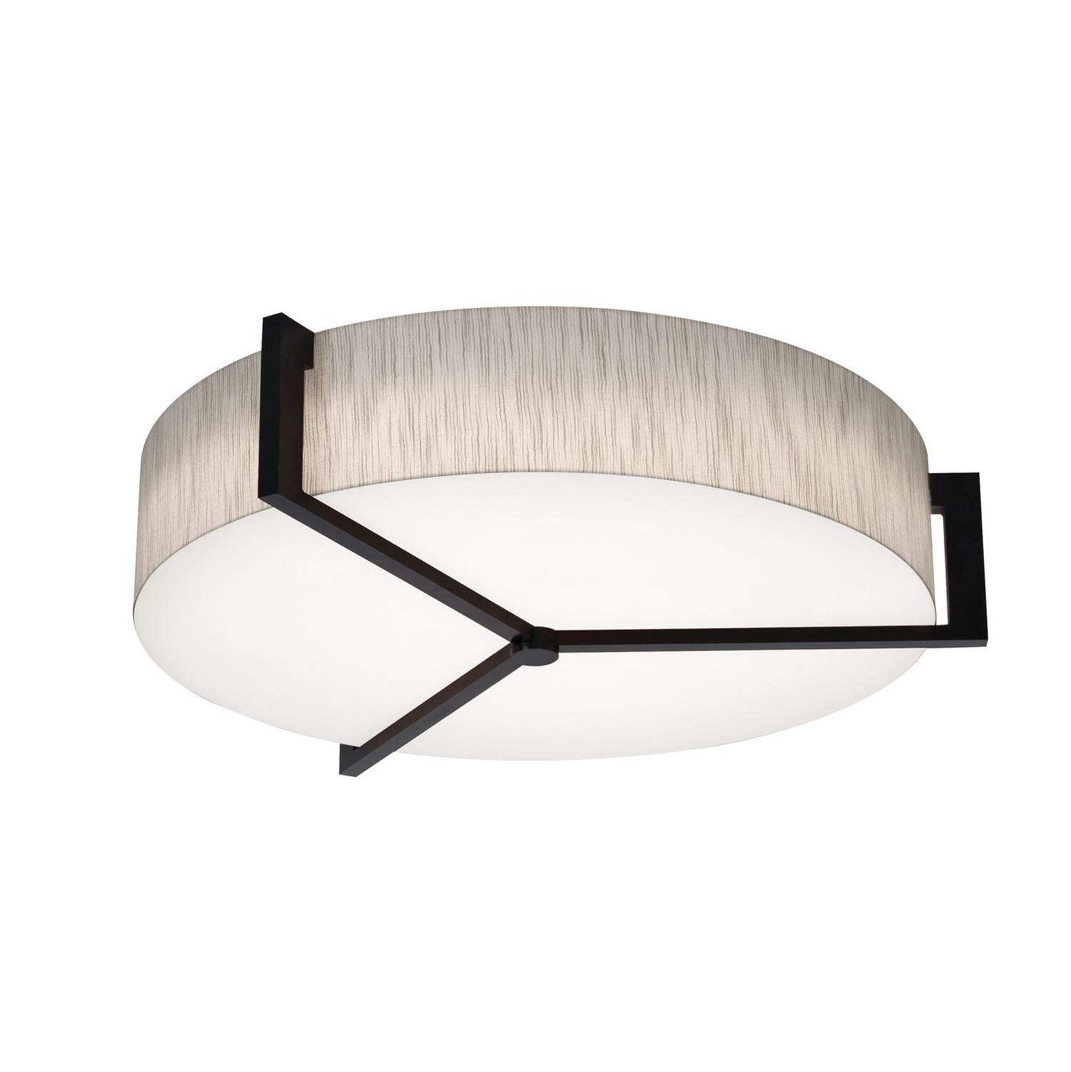 LED Ceiling Mount by AFX Lighting - Apex Collection, Jute/Espresso Finish - APF2432L5AJUDES-JT-BB