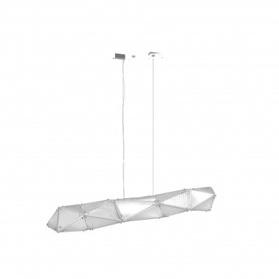 Chrome LED Linear Pendant from the Seoul Collection