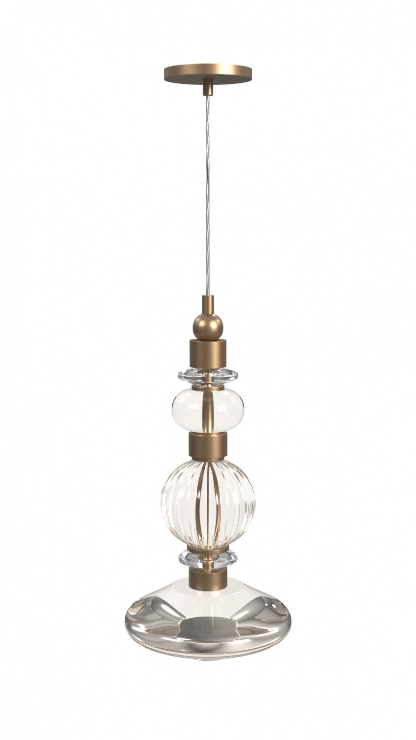 Avenue Lighting HF7901-AB Avra LED 9 inch Aged Brass Pendant Ceiling Light