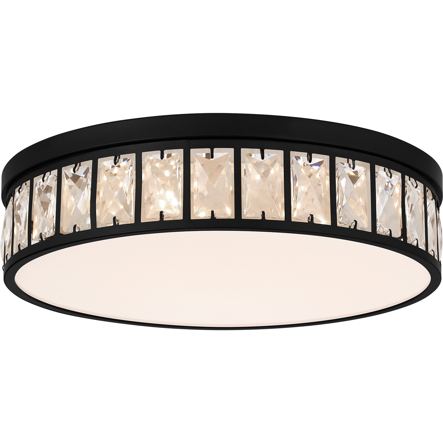 QZEL GIB1615MBK MATTE BLACK LED FLUSH MOUNT