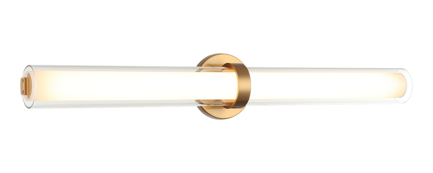 Matteo Lighting S03530AG Satchie LED 29.63 inch Aged Gold Brass Wall Sconce Wall Light