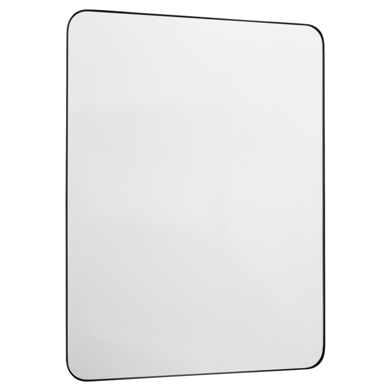 Product image for QRM 12-3040-59 Quorum Mirror Matte Black - Stadium Mirrors Bulbs Not Included 30.00IN W X 40.00IN H