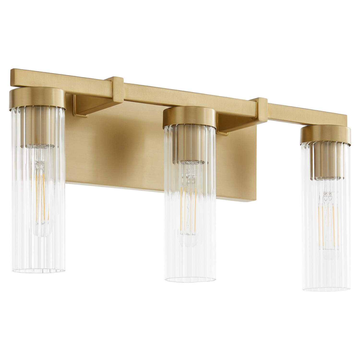 Aged Brass Three Li… - image