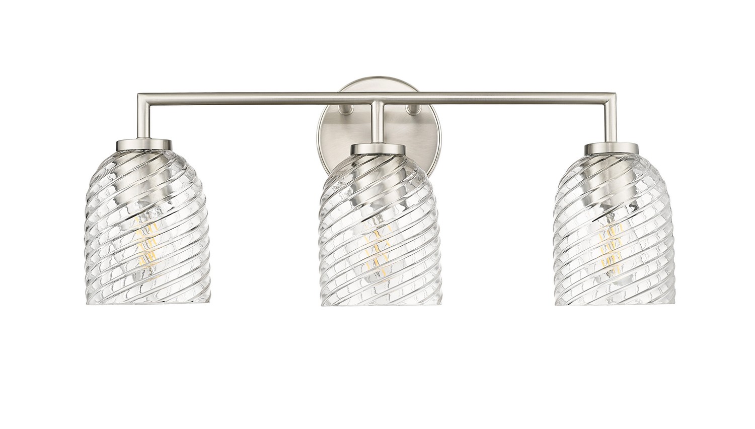 Photos - Chandelier / Lamp Millenium Millennium Lighting Brushed Nickel Three Light Vanity from the Catania Collection 22203-BN