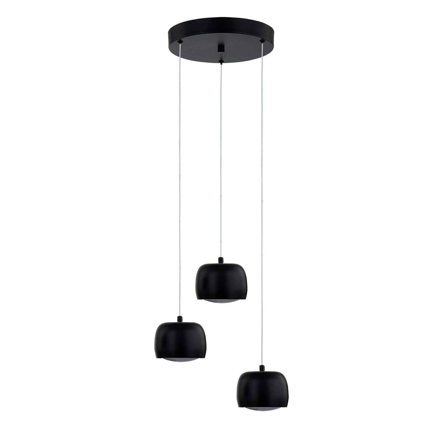 Matte Black LED Pendant from the Frascati Collection