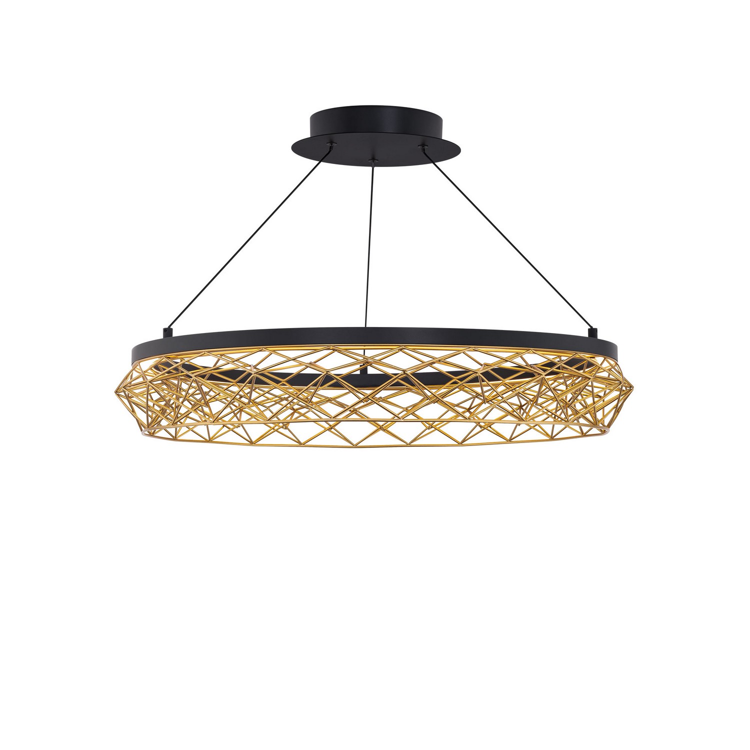 Black Gold LED Pendant from the Lacey Collection
