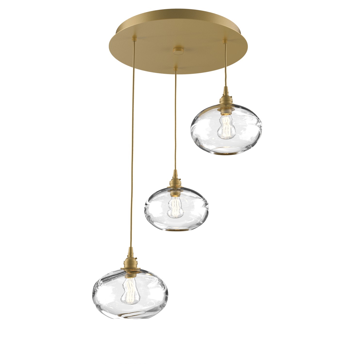 HAMMERTON CHB0036-03-GB-OC-C01-E2 Three Light Pendant Gilded Brass Number Of Bulbs 3 A19