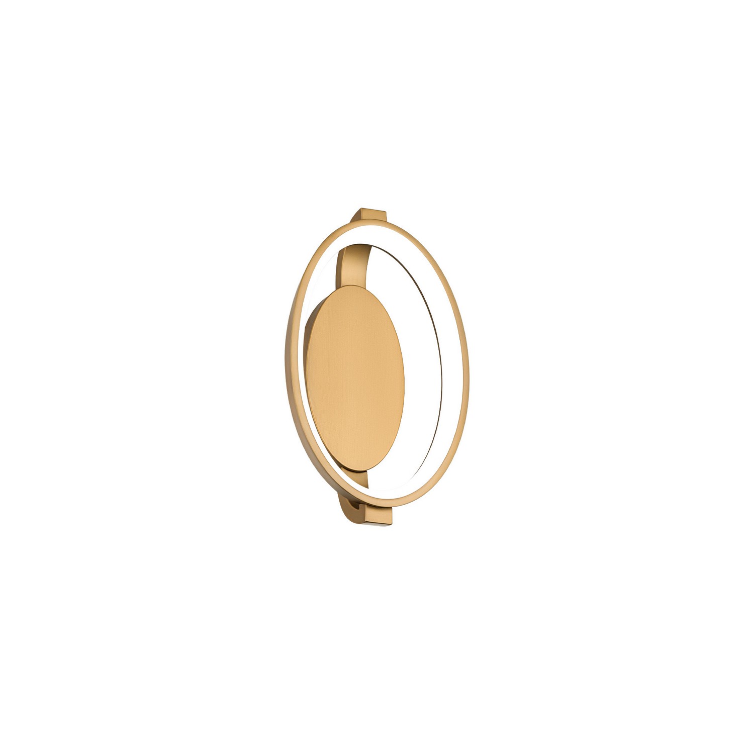 Photos - Chandelier / Lamp WAC Lighting Aged Brass LED Wall Sconce from the Solitaire Collection WS-21413-AB