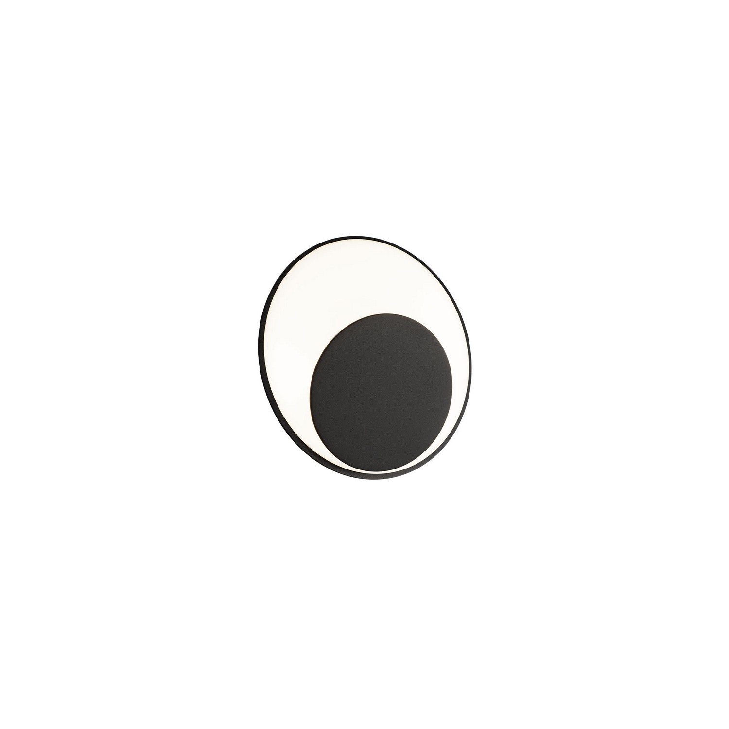 Photos - Chandelier / Lamp WAC Lighting Black LED Wall Sconce from the Ogle Collection WS-93409-30-BK