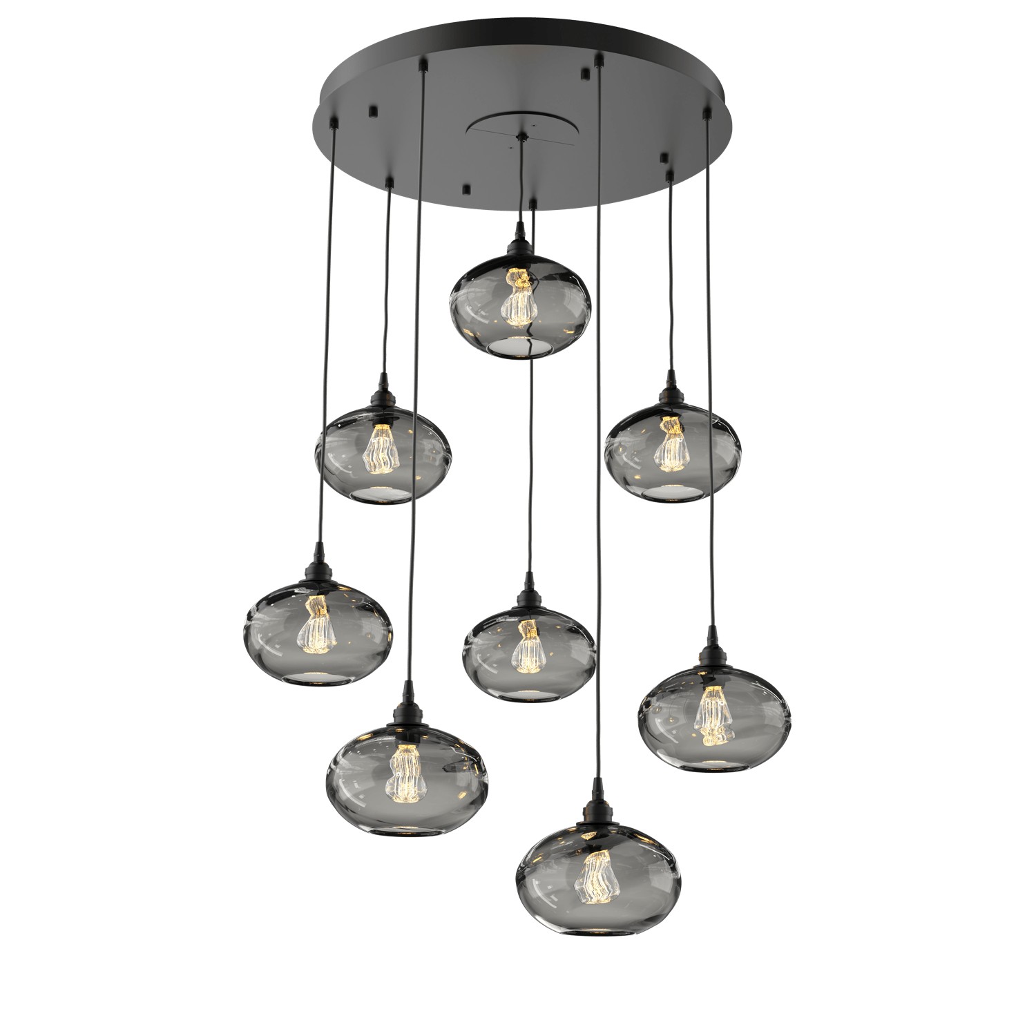 HAMMERTON CHB0036-08-MB-OS-C01-E2 Eight Light Pendant Matte Black Number Of Bulbs 8 A19
