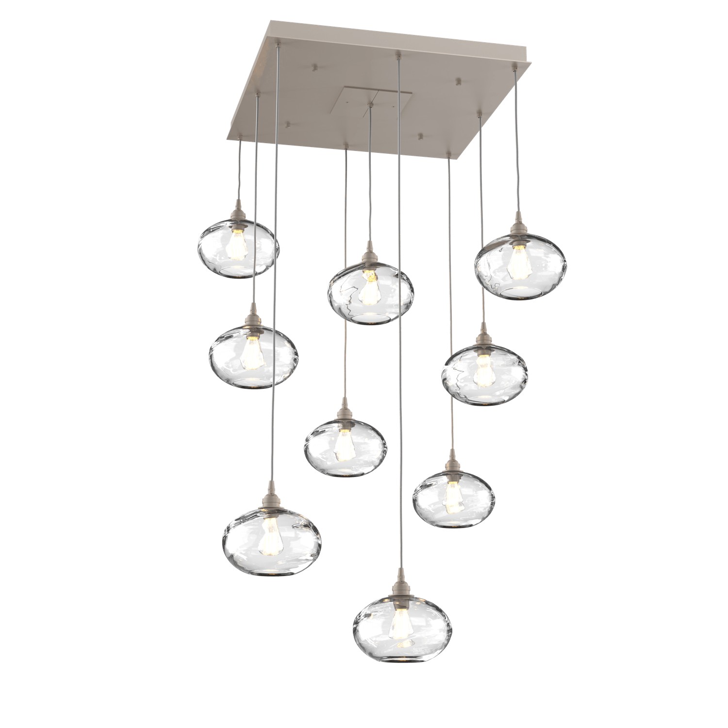 HAMMERTON CHB0036-09-BS-OC-C01-E2 Nine Light Pendant Beige Silver Number Of Bulbs 9 A19