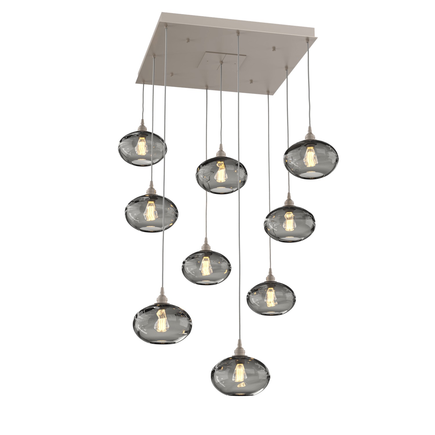 HAMMERTON CHB0036-09-BS-OS-C01-E2 Nine Light Pendant Beige Silver Number Of Bulbs 9 A19
