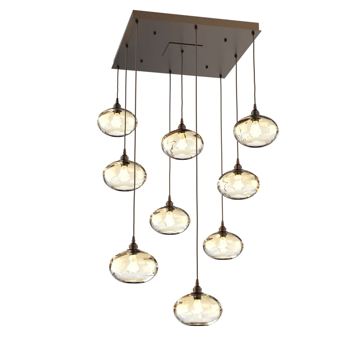 HAMMERTON CHB0036-09-FB-OA-C01-E2 Nine Light Pendant Flat Bronze Number Of Bulbs 9 A19