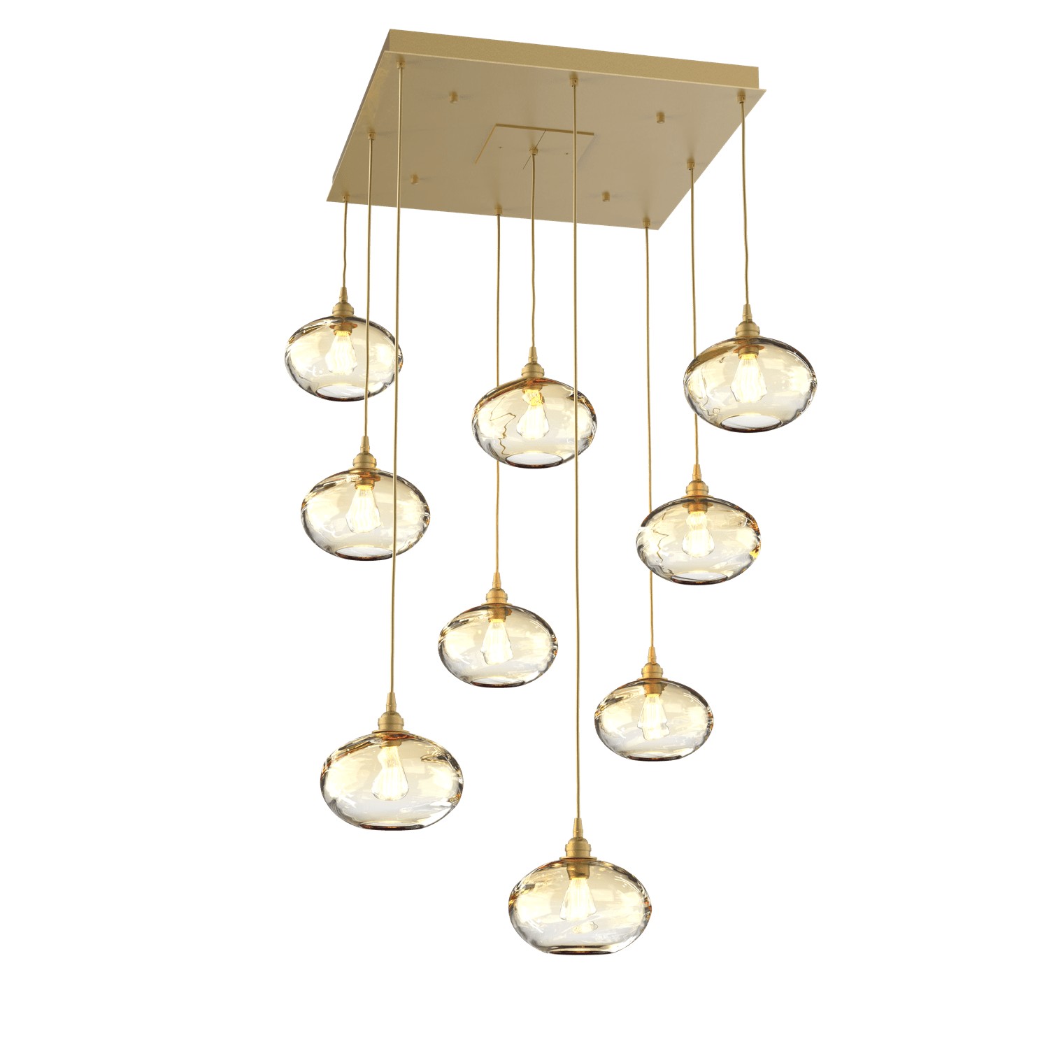 HAMMERTON CHB0036-09-GB-OA-C01-E2 Nine Light Pendant Gilded Brass Number Of Bulbs 9 A19