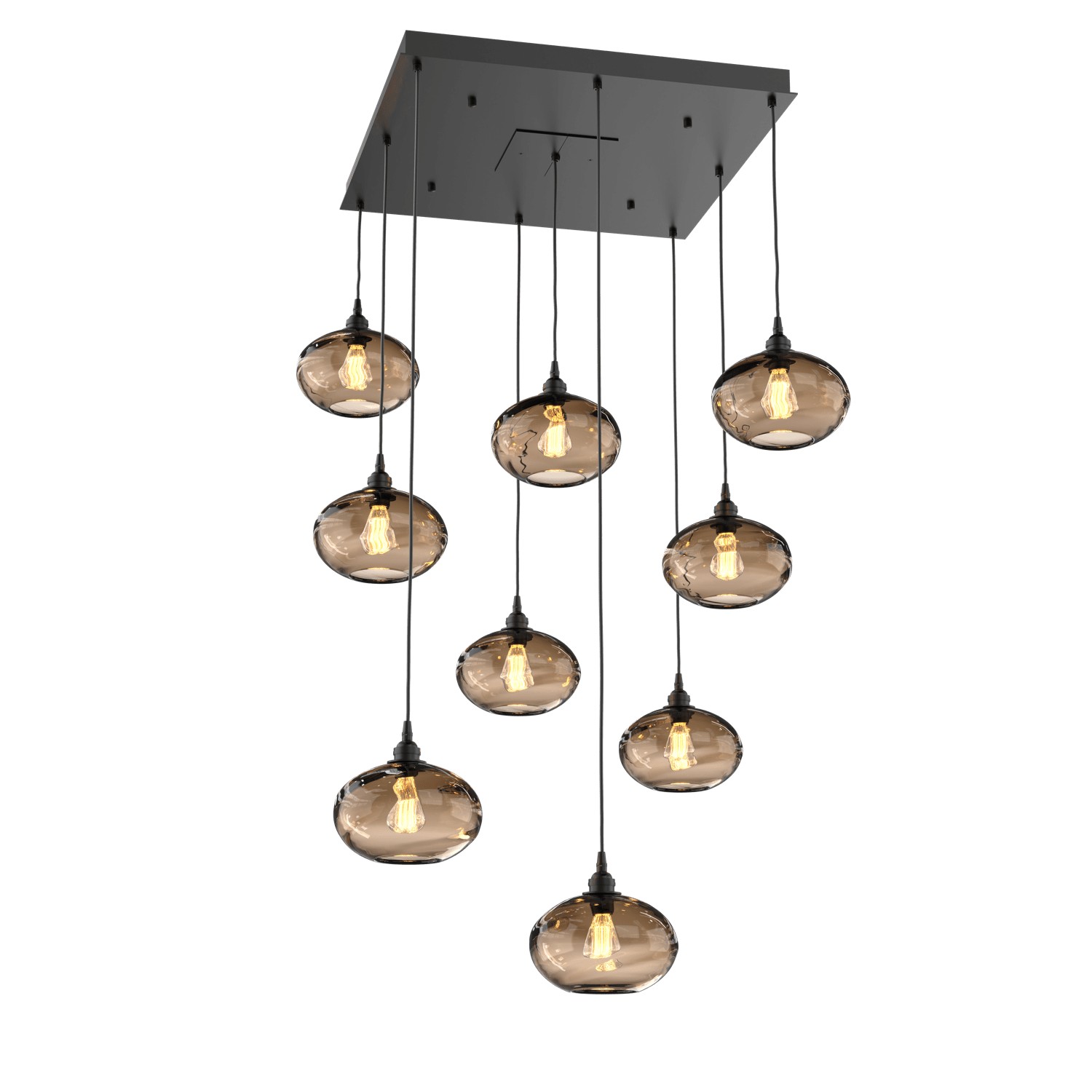 HAMMERTON CHB0036-09-MB-OB-C01-E2 Nine Light Pendant Matte Black Number Of Bulbs 9 A19