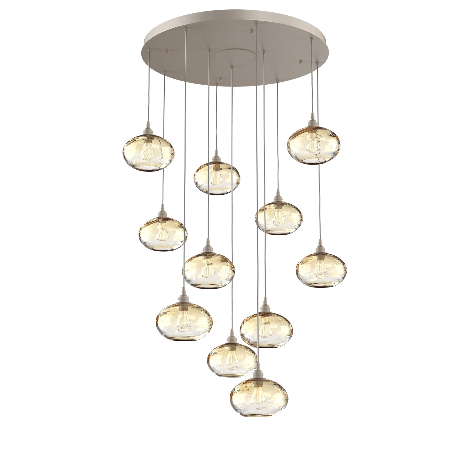 HAMMERTON CHB0036-11-BS-OA-C01-E2 11 Light Pendant Beige Silver Number Of Bulbs 11 A19