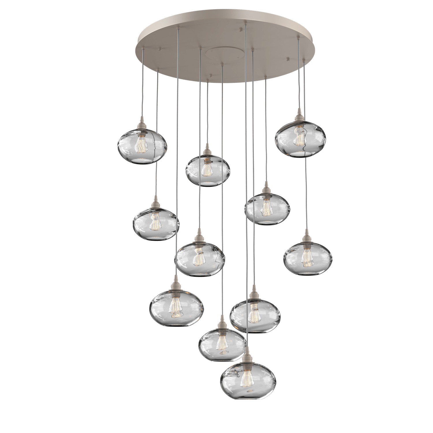 HAMMERTON CHB0036-11-BS-OC-C01-E2 11 Light Pendant Beige Silver Number Of Bulbs 11 A19