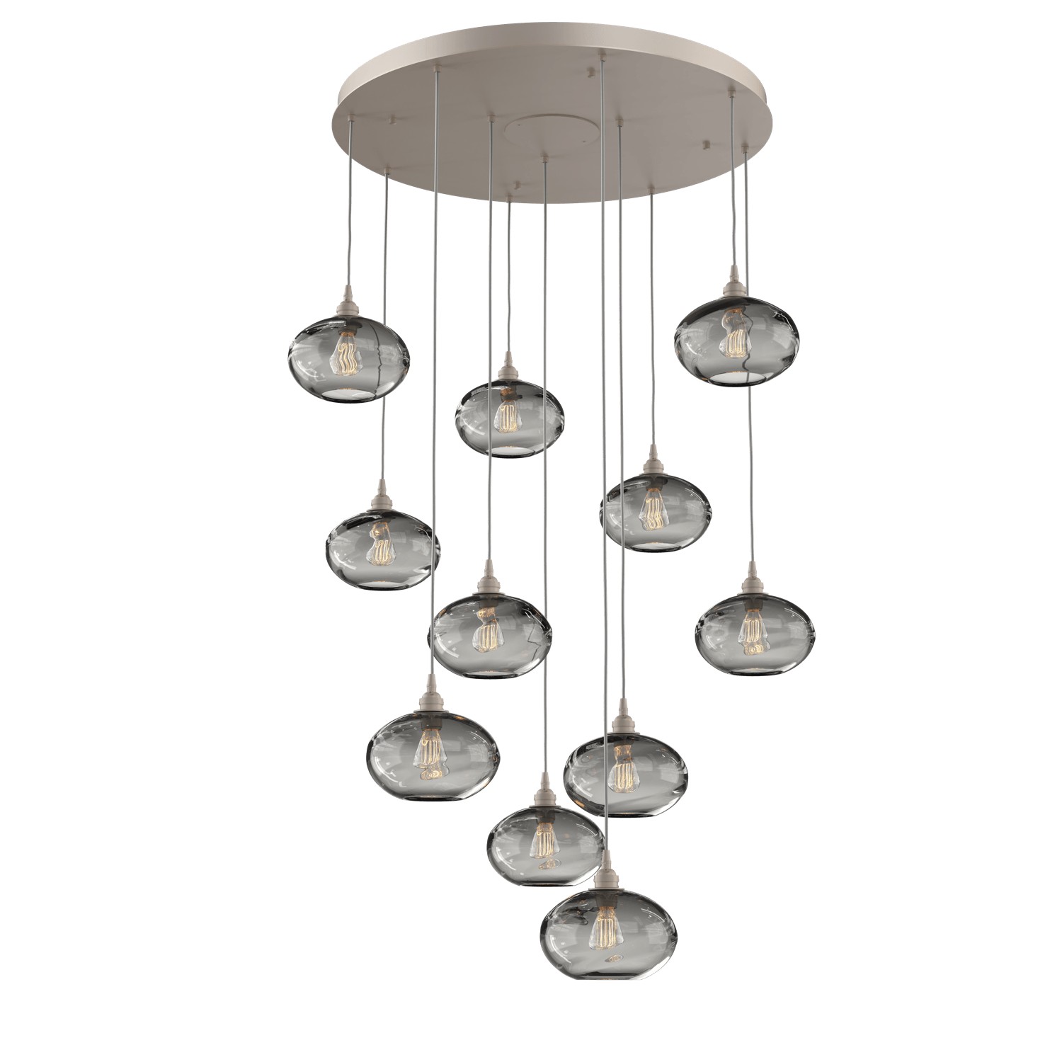 HAMMERTON CHB0036-11-BS-OS-C01-E2 11 Light Pendant Beige Silver Number Of Bulbs 11 A19