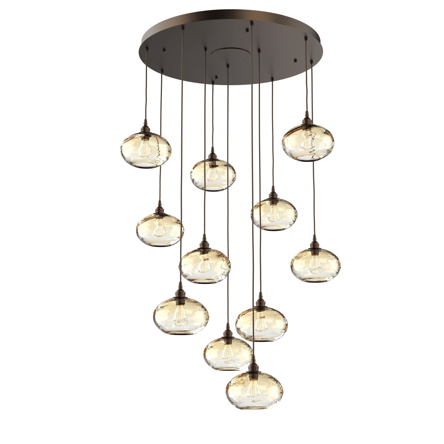 HAMMERTON CHB0036-11-FB-OA-C01-E2 11 Light Pendant Flat Bronze Number Of Bulbs 11 A19