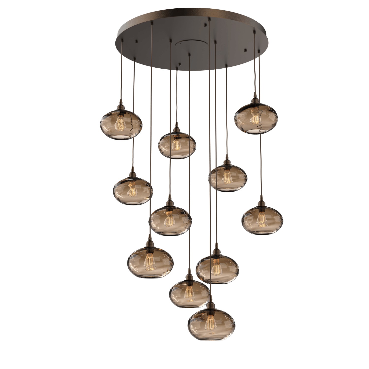 HAMMERTON CHB0036-11-FB-OB-C01-E2 11 Light Pendant Flat Bronze Number Of Bulbs 11 A19