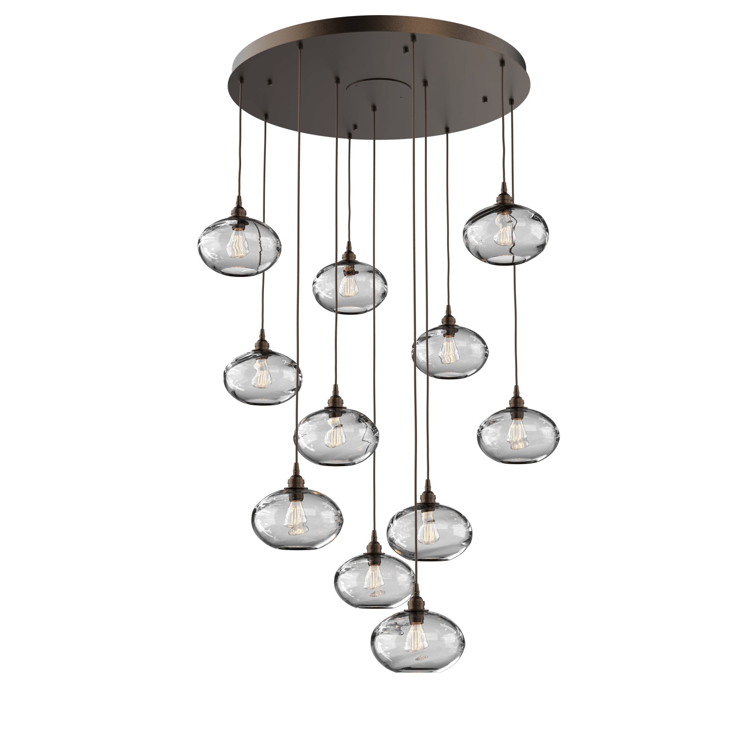 HAMMERTON CHB0036-11-FB-OC-C01-E2 11 Light Pendant Flat Bronze Number Of Bulbs 11 A19