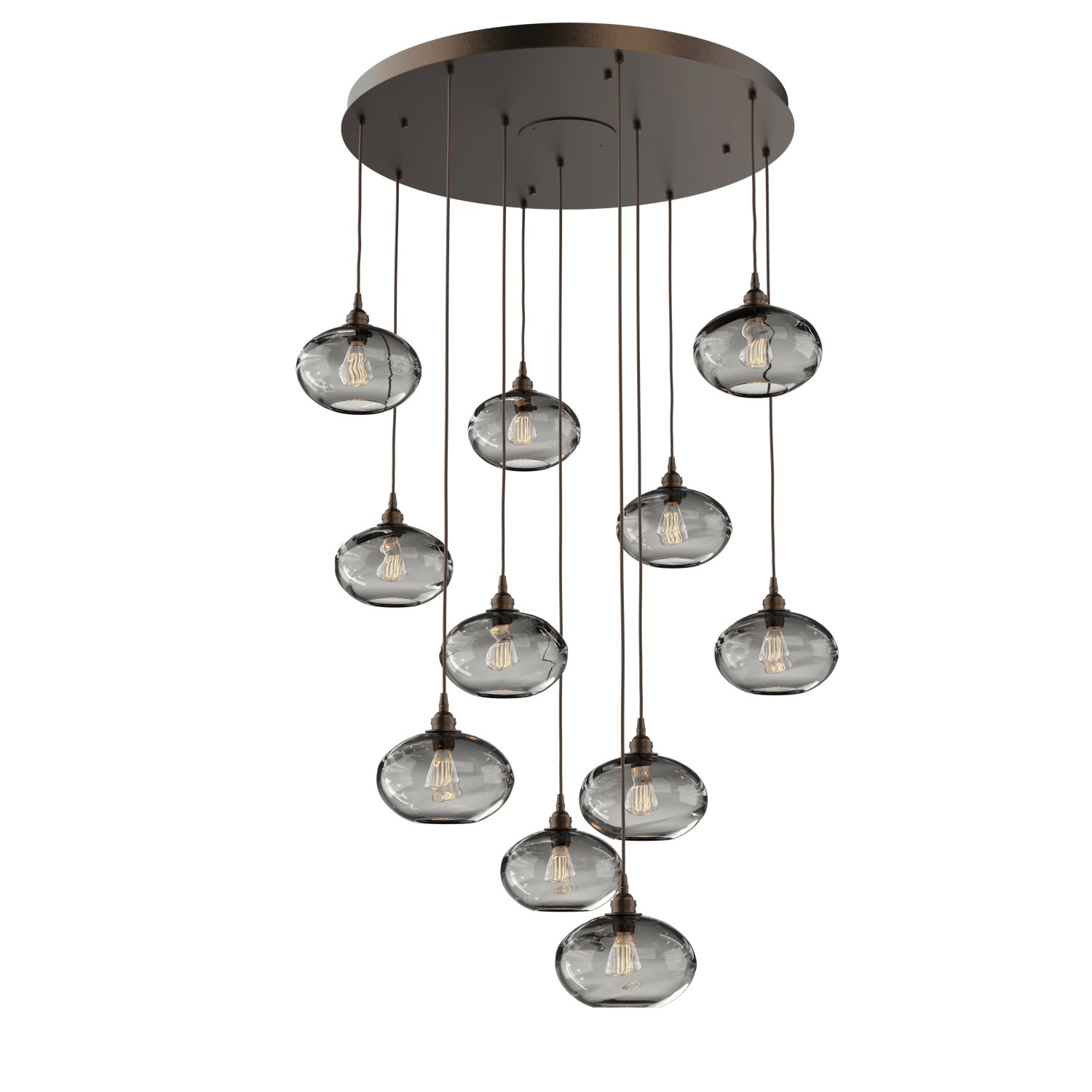 HAMMERTON CHB0036-11-FB-OS-C01-E2 11 Light Pendant Flat Bronze Number Of Bulbs 11 A19