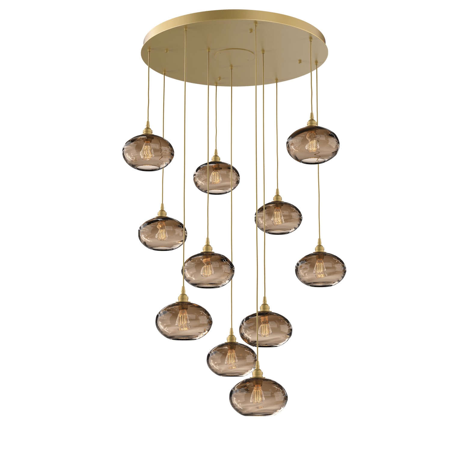 HAMMERTON CHB0036-11-GB-OB-C01-E2 11 Light Pendant Gilded Brass Number Of Bulbs 11 A19
