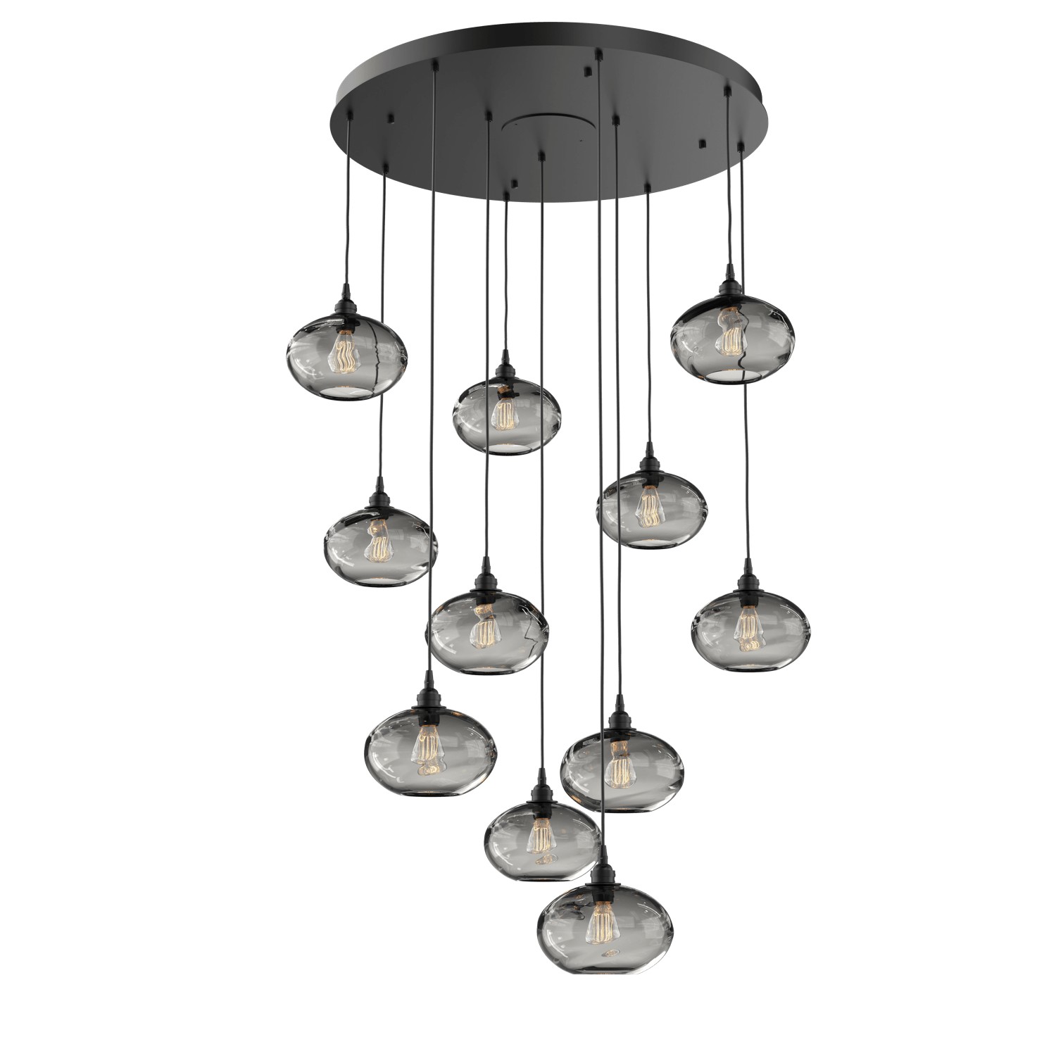 HAMMERTON CHB0036-11-MB-OS-C01-E2 11 Light Pendant Matte Black Number Of Bulbs 11 A19