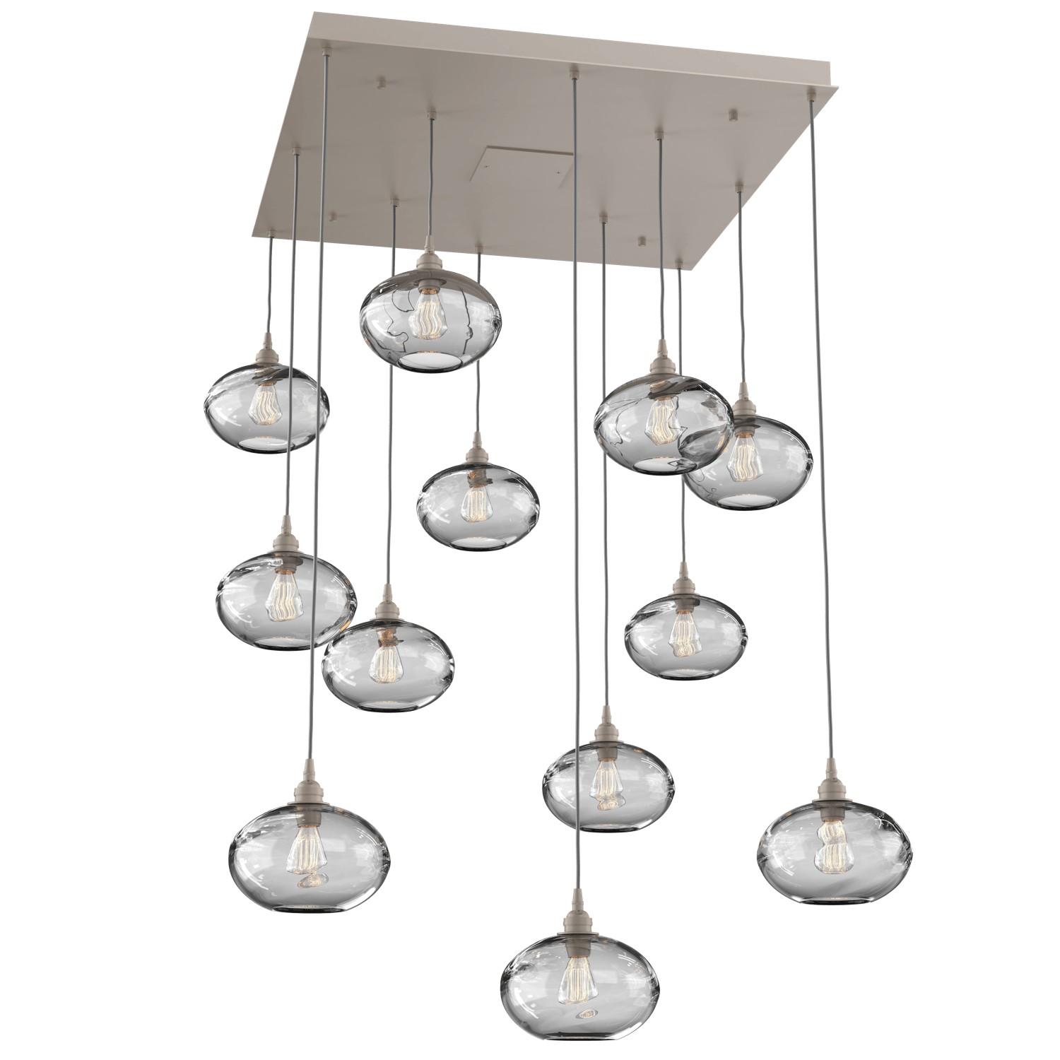 HAMMERTON CHB0036-12-BS-OC-C01-E2 12 Light Pendant Beige Silver Number Of Bulbs 12 A19