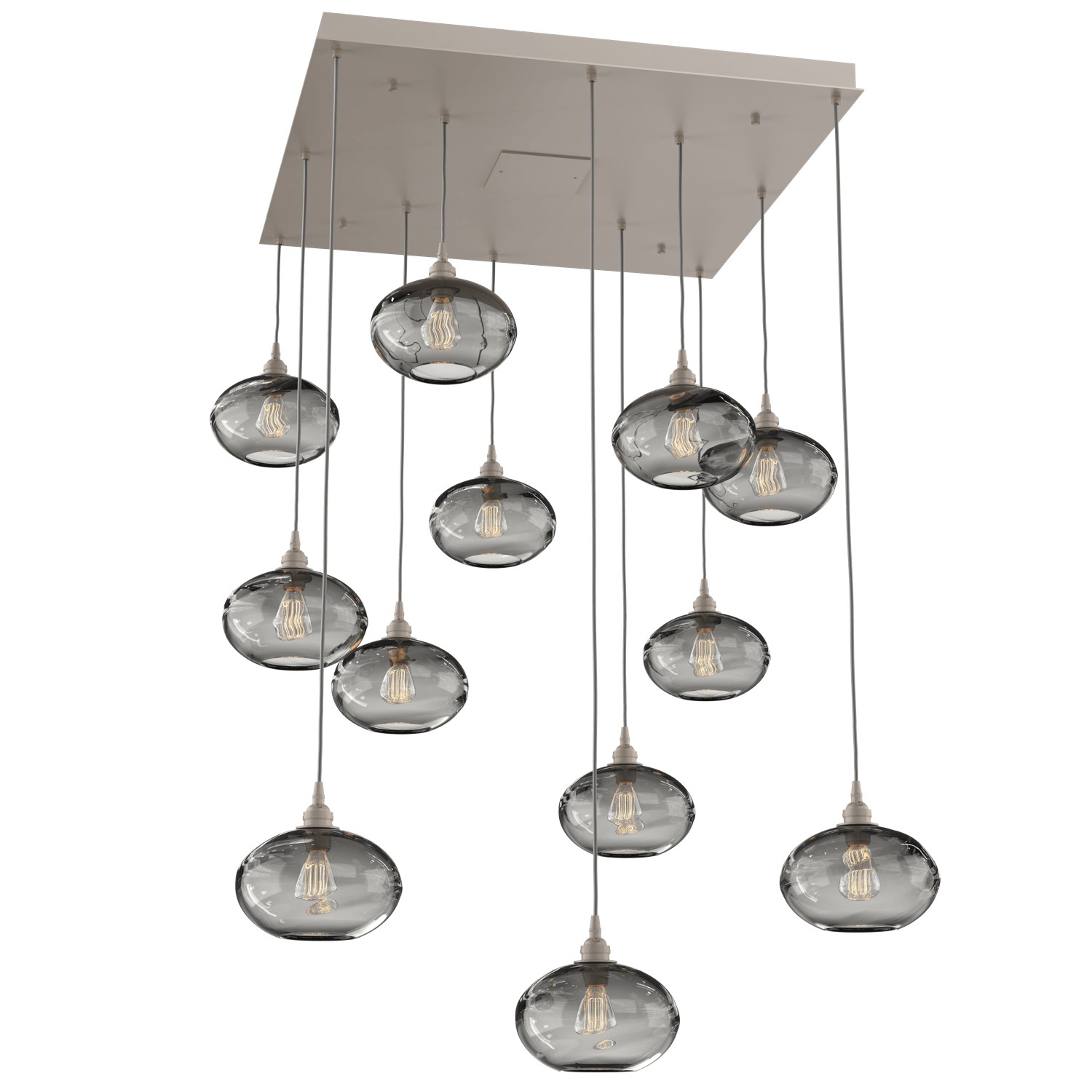 HAMMERTON CHB0036-12-BS-OS-C01-E2 12 Light Pendant Beige Silver Number Of Bulbs 12 A19
