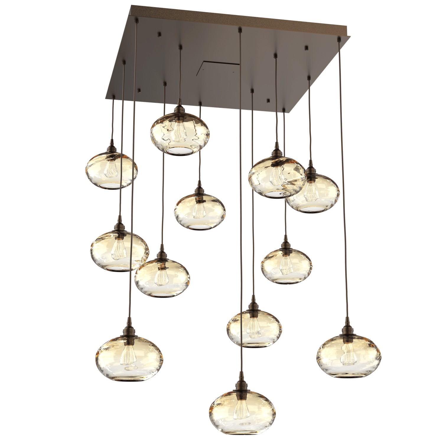 HAMMERTON CHB0036-12-FB-OA-C01-E2 12 Light Pendant Flat Bronze Number Of Bulbs 12 A19