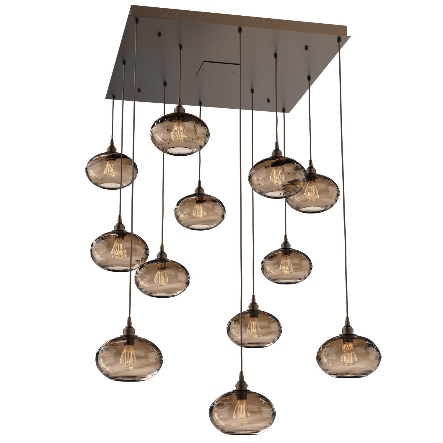 HAMMERTON CHB0036-12-FB-OB-C01-E2 12 Light Pendant Flat Bronze Number Of Bulbs 12 A19