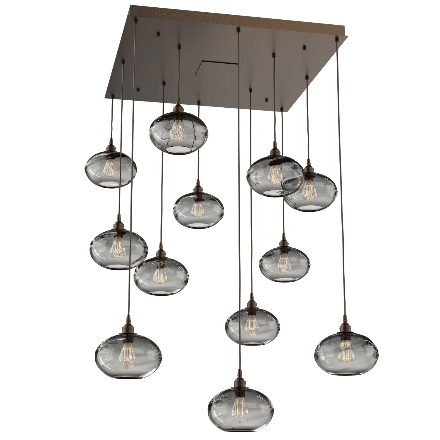 HAMMERTON CHB0036-12-FB-OS-C01-E2 12 Light Pendant Flat Bronze Number Of Bulbs 12 A19