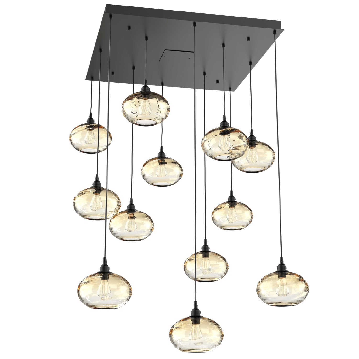 HAMMERTON CHB0036-12-MB-OA-C01-E2 12 Light Pendant Matte Black Number Of Bulbs 12 A19