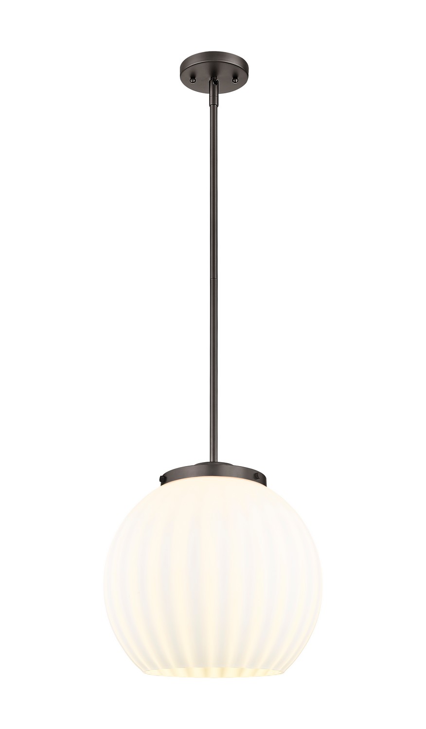 One Light Pendant by Innovations - Essex Collection, Oil Rubbed Bronze Finish - 221-1S-OB-G1217-14WV