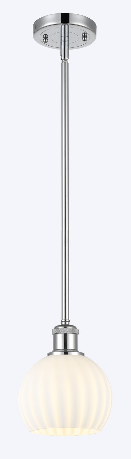 One Light Mini Pendant by Innovations - Ballston Collection, Polished Chrome Finish - 516-1S-PC-G1217-6WV
