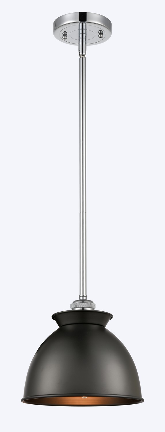 One Light Mini Pendant by Innovations - Ballston Collection, Polished Chrome Finish - 516-1S-PC-M14-BK
