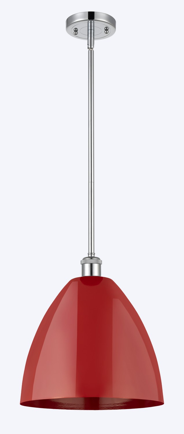 One Light Pendant by Innovations - Ballston Collection, Polished Chrome Finish - 516-1S-PC-MBD-12-RD