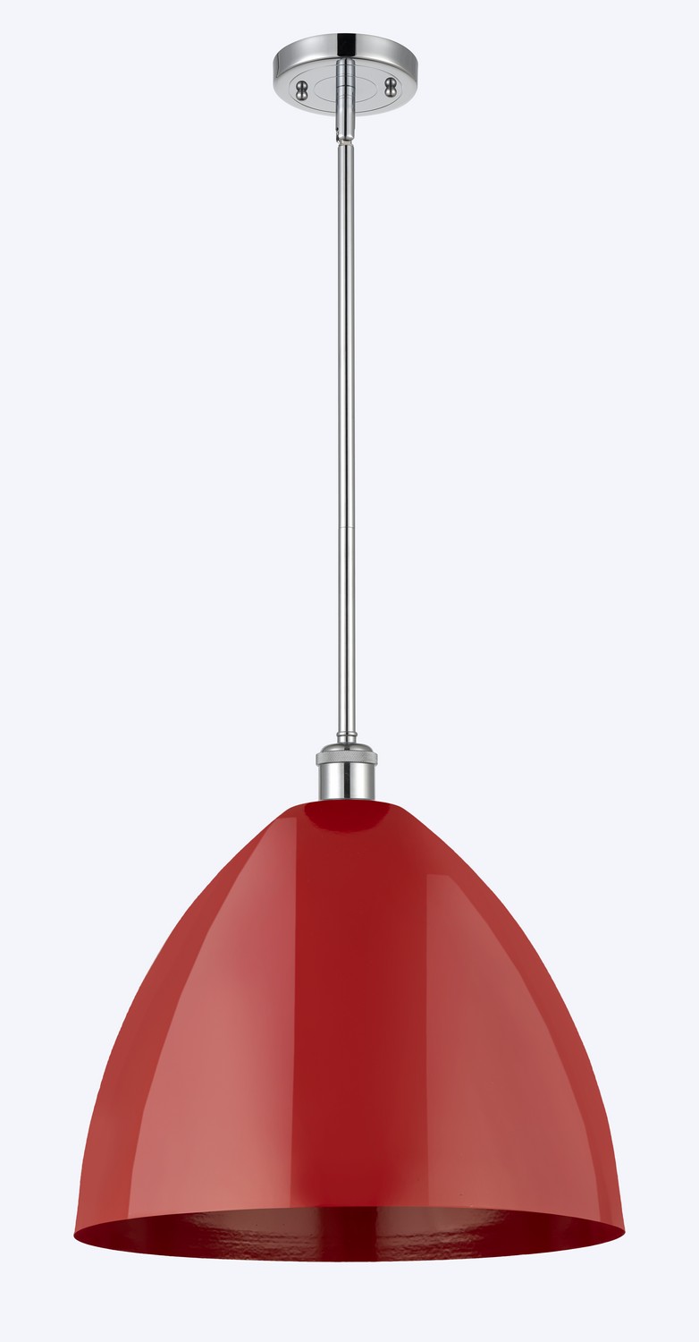 One Light Pendant by Innovations - Ballston Collection, Polished Chrome Finish - 516-1S-PC-MBD-16-RD