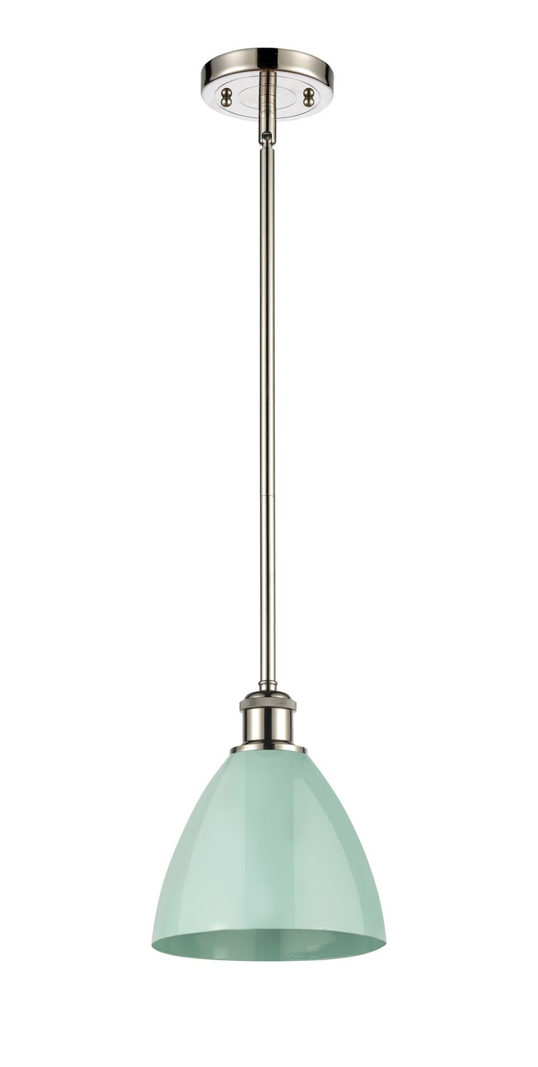 One Light Pendant by Innovations - Ballston Collection, Polished Nickel Finish - 516-1S-PN-MBD-75-SF