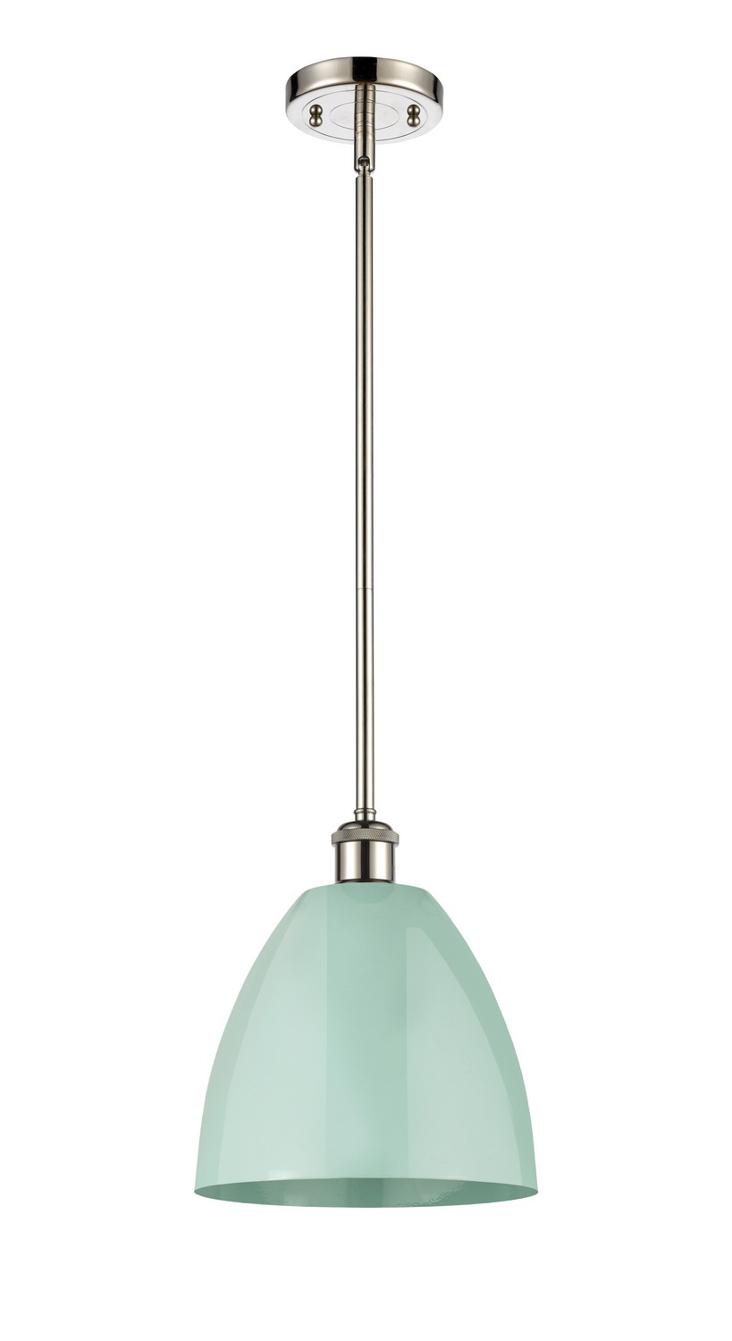 One Light Pendant by Innovations - Ballston Collection, Polished Nickel Finish - 516-1S-PN-MBD-9-SF